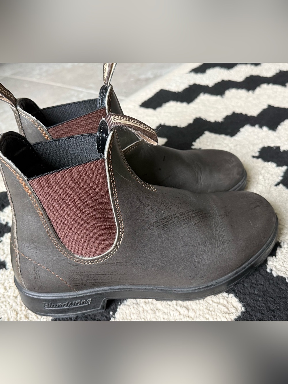 Blundstone Brown Leather Chelsea Ankle Boots